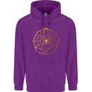 Spiritual Yoga Meditation Peace Childrens Kids Hoodie Purple