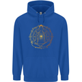 Spiritual Yoga Meditation Peace Childrens Kids Hoodie Royal Blue