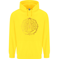 Spiritual Yoga Meditation Peace Childrens Kids Hoodie Yellow