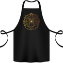 Spiritual Yoga Meditation Peace Cotton Apron 100% Organic Black