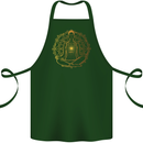 Spiritual Yoga Meditation Peace Cotton Apron 100% Organic Forest Green