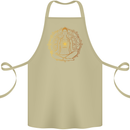 Spiritual Yoga Meditation Peace Cotton Apron 100% Organic Khaki