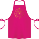 Spiritual Yoga Meditation Peace Cotton Apron 100% Organic Pink