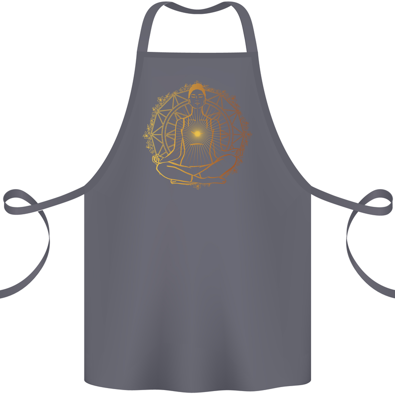 Spiritual Yoga Meditation Peace Cotton Apron 100% Organic Steel