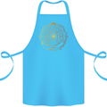 Spiritual Yoga Meditation Peace Cotton Apron 100% Organic Turquoise