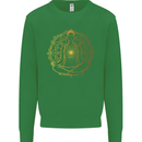 Spiritual Yoga Meditation Peace Kids Sweatshirt Jumper Irish Green