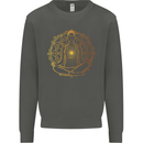 Spiritual Yoga Meditation Peace Kids Sweatshirt Jumper Storm Grey