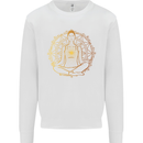 Spiritual Yoga Meditation Peace Kids Sweatshirt Jumper White
