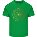 Spiritual Yoga Meditation Peace Kids T-Shirt Childrens Irish Green