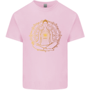 Spiritual Yoga Meditation Peace Kids T-Shirt Childrens Light Pink