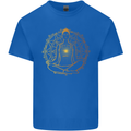 Spiritual Yoga Meditation Peace Kids T-Shirt Childrens Royal Blue