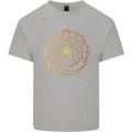 Spiritual Yoga Meditation Peace Kids T-Shirt Childrens Sports Grey