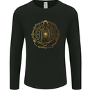 Spiritual Yoga Meditation Peace Mens Long Sleeve T-Shirt Black
