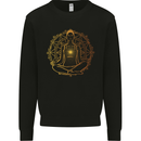 Spiritual Yoga Meditation Peace Mens Sweatshirt Jumper Black