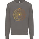 Spiritual Yoga Meditation Peace Mens Sweatshirt Jumper Charcoal