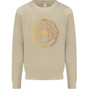 Spiritual Yoga Meditation Peace Mens Sweatshirt Jumper Sand