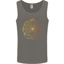 Spiritual Yoga Meditation Peace Mens Vest Tank Top Charcoal