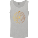 Spiritual Yoga Meditation Peace Mens Vest Tank Top Sports Grey