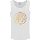 Spiritual Yoga Meditation Peace Mens Vest Tank Top White