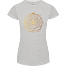 Spiritual Yoga Meditation Peace Womens Petite Cut T-Shirt Sports Grey