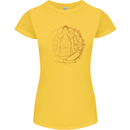 Spiritual Yoga Meditation Peace Womens Petite Cut T-Shirt Yellow