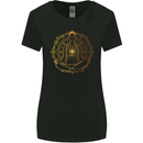Spiritual Yoga Meditation Peace Womens Wider Cut T-Shirt Black