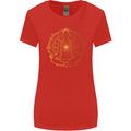 Spiritual Yoga Meditation Peace Womens Wider Cut T-Shirt Red