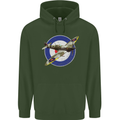 Spitfire MOD RAF WWII Fighter Plane British Childrens Kids Hoodie Forest Green