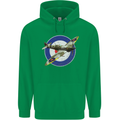 Spitfire MOD RAF WWII Fighter Plane British Childrens Kids Hoodie Irish Green