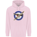 Spitfire MOD RAF WWII Fighter Plane British Childrens Kids Hoodie Light Pink