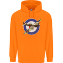 Spitfire MOD RAF WWII Fighter Plane British Childrens Kids Hoodie Orange