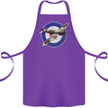 Spitfire MOD RAF WWII Fighter Plane British Cotton Apron 100% Organic Purple