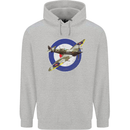Spitfire MOD RAF WWII Fighter Plane British Mens 80% Cotton Hoodie Sports Grey