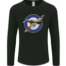 Spitfire MOD RAF WWII Fighter Plane British Mens Long Sleeve T-Shirt Black