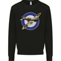 Spitfire MOD RAF WWII Fighter Plane British Mens Sweatshirt Jumper Black