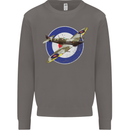 Spitfire MOD RAF WWII Fighter Plane British Mens Sweatshirt Jumper Charcoal