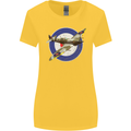 Spitfire MOD RAF WWII Fighter Plane British Womens Wider Cut T-Shirt Yellow