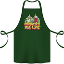 Spliff & Lighter Homies Funny Weed Cannabis Cotton Apron 100% Organic Forest Green