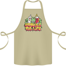 Spliff & Lighter Homies Funny Weed Cannabis Cotton Apron 100% Organic Khaki