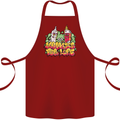 Spliff & Lighter Homies Funny Weed Cannabis Cotton Apron 100% Organic Maroon