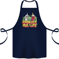 Spliff & Lighter Homies Funny Weed Cannabis Cotton Apron 100% Organic Navy Blue