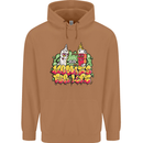 Spliff & Lighter Homies Funny Weed Cannabis Mens 80% Cotton Hoodie Caramel Latte