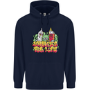 Spliff & Lighter Homies Funny Weed Cannabis Mens 80% Cotton Hoodie Navy Blue