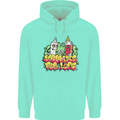 Spliff & Lighter Homies Funny Weed Cannabis Mens 80% Cotton Hoodie Peppermint
