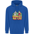 Spliff & Lighter Homies Funny Weed Cannabis Mens 80% Cotton Hoodie Royal Blue
