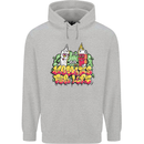 Spliff & Lighter Homies Funny Weed Cannabis Mens 80% Cotton Hoodie Sports Grey