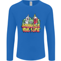 Spliff & Lighter Homies Funny Weed Cannabis Mens Long Sleeve T-Shirt Royal Blue