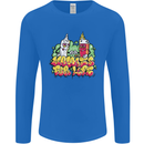 Spliff & Lighter Homies Funny Weed Cannabis Mens Long Sleeve T-Shirt Royal Blue