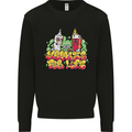 Spliff & Lighter Homies Funny Weed Cannabis Mens Sweatshirt Jumper Black