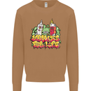 Spliff & Lighter Homies Funny Weed Cannabis Mens Sweatshirt Jumper Caramel Latte